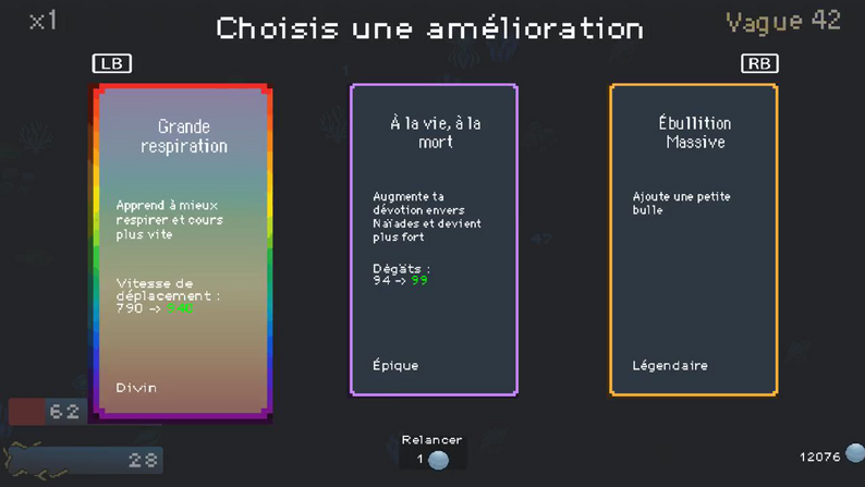 Screenshot projet The Chosen Shrimp